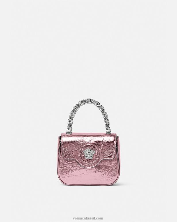 bolsas P2TX304 Versace bolsa mini metálica la medusa rosa mulheres
