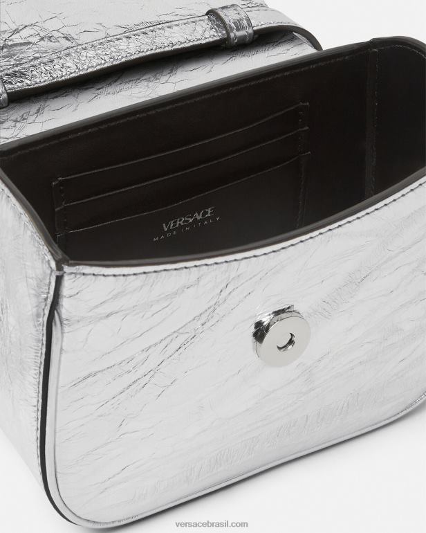 bolsas P2TX306 Versace bolsa mini metálica la medusa Uma cor mulheres