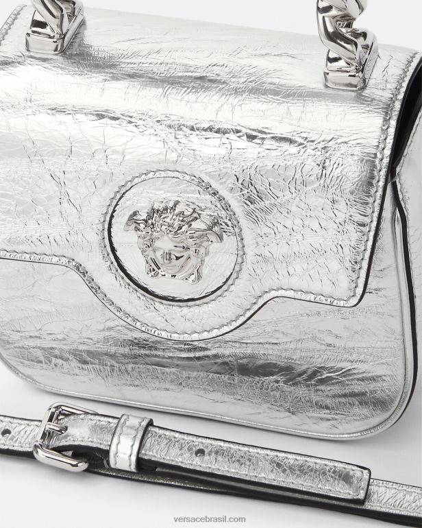 bolsas P2TX306 Versace bolsa mini metálica la medusa Uma cor mulheres