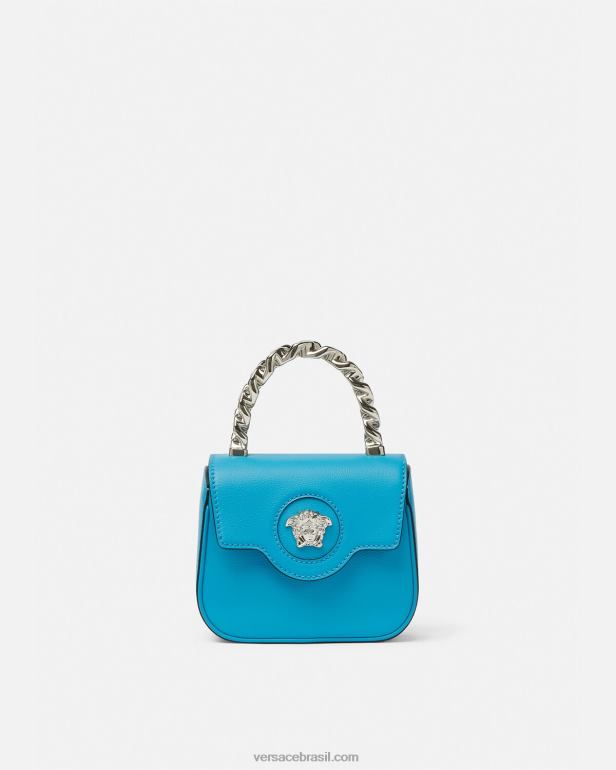 bolsas P2TX308 Versace bolsa mini medusa turquesa mulheres