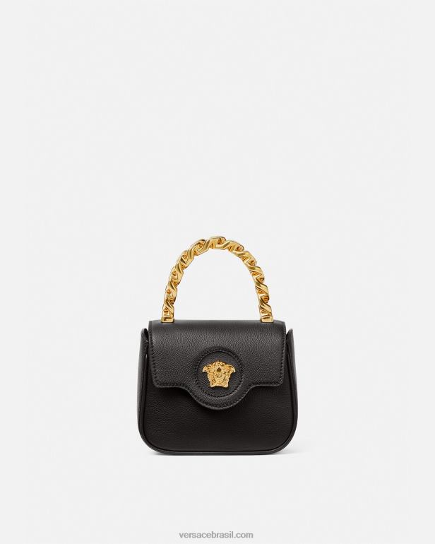 bolsas P2TX309 Versace bolsa mini medusa preto mulheres