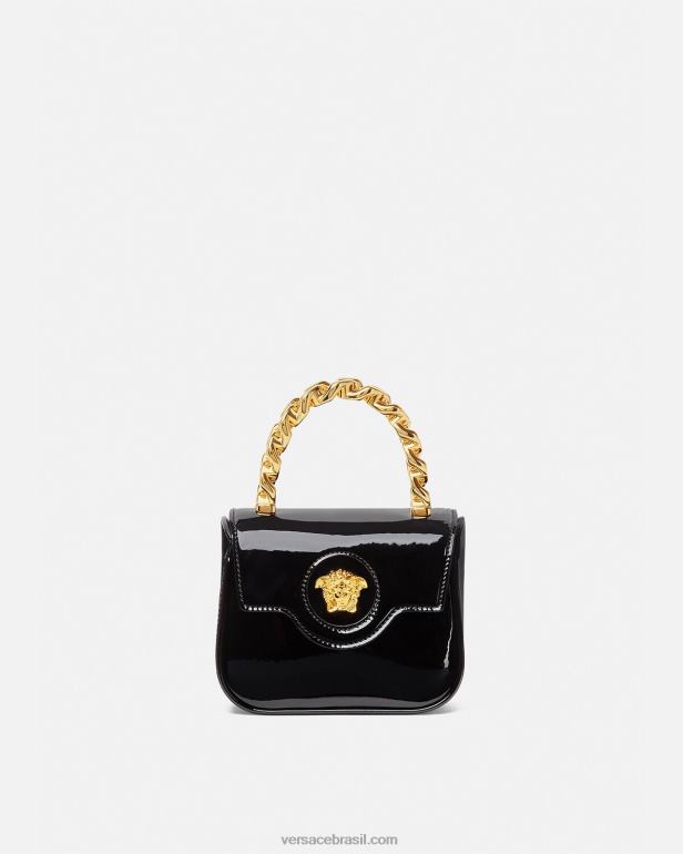 bolsas P2TX311 Versace bolsa mini medusa preto mulheres