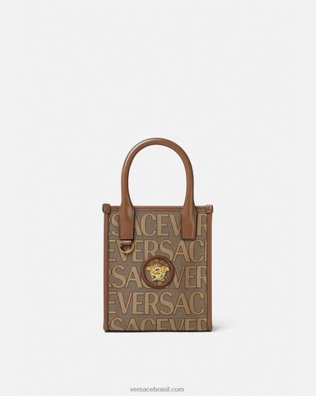 bolsas P2TX318 Versace bolsa tote mini marrom mulheres