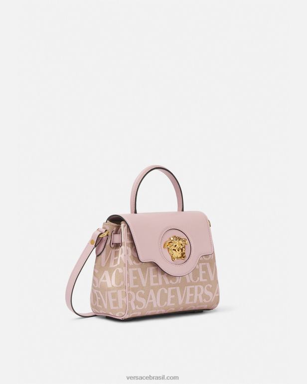 bolsas P2TX326 Versace bolsa pequena la medusa rosa e estampado mulheres