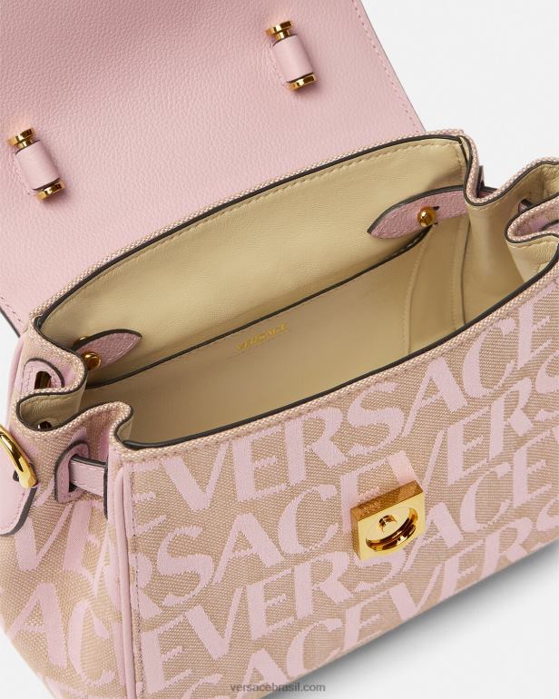 bolsas P2TX326 Versace bolsa pequena la medusa rosa e estampado mulheres