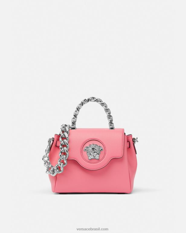 bolsas P2TX332 Versace bolsa pequena la medusa rosa mulheres