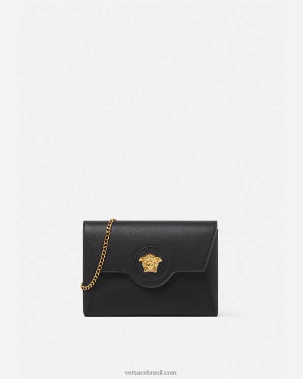 bolsas P2TX348 Versace bolsa envelope la medusa preto mulheres