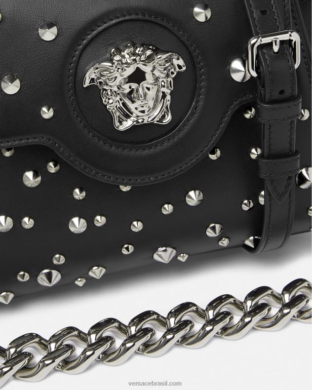 bolsas P2TX350 Versace bolsa pequena la medusa com pontas preto mulheres