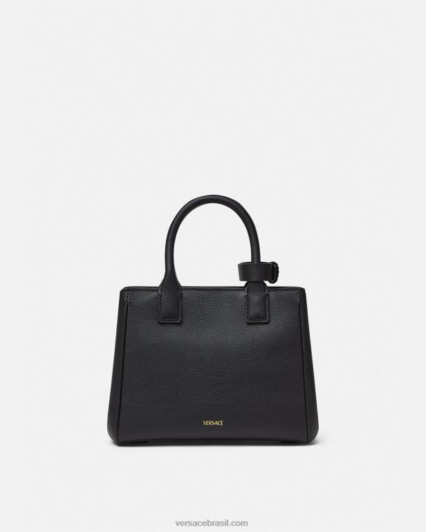 bolsas P2TX362 Versace bolsa tote pequena la medusa preto mulheres