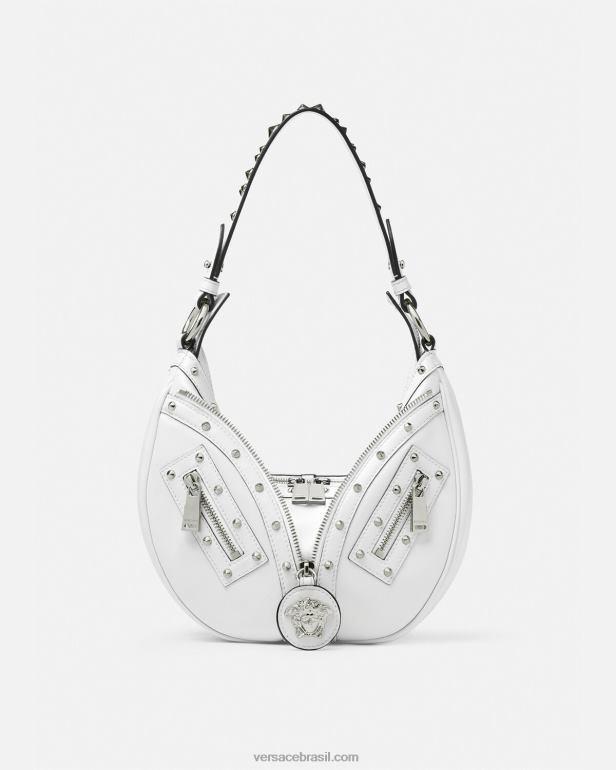 bolsas P2TX284 Versace repita o pequeno saco hobo branco mulheres