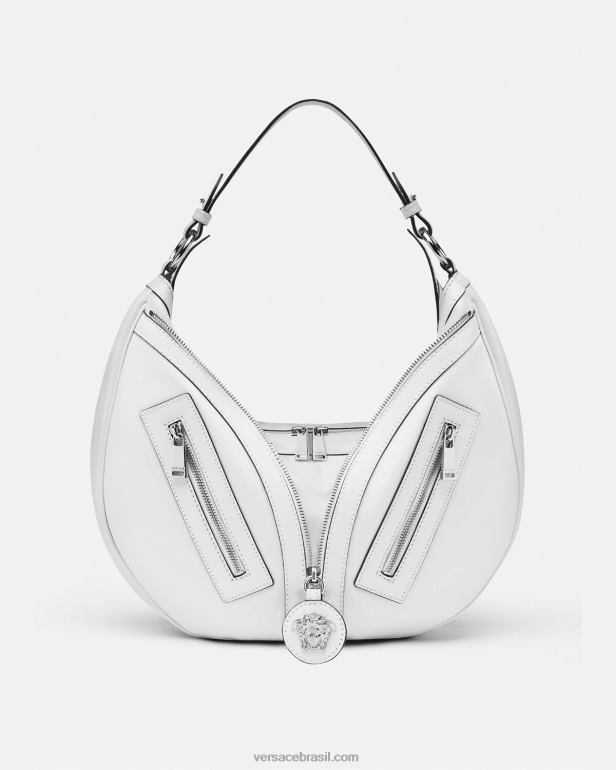 bolsas P2TX286 Versace repita o saco hobo branco mulheres