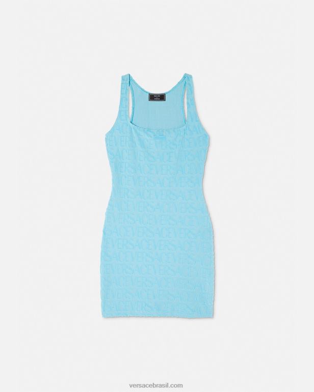 roupas íntimas e moda praia P2TX1190 Versace cobertura de vestido de toalha azul claro mulheres