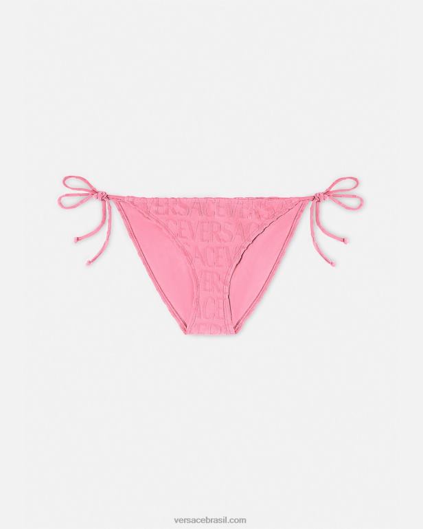 roupas íntimas e moda praia P2TX1120 Versace parte de baixo do biquíni com toalha rosa mulheres
