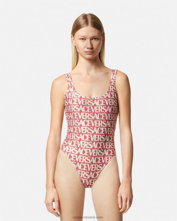 roupas íntimas e moda praia P2TX1129 Versace maiô inteiro imprimir mulheres