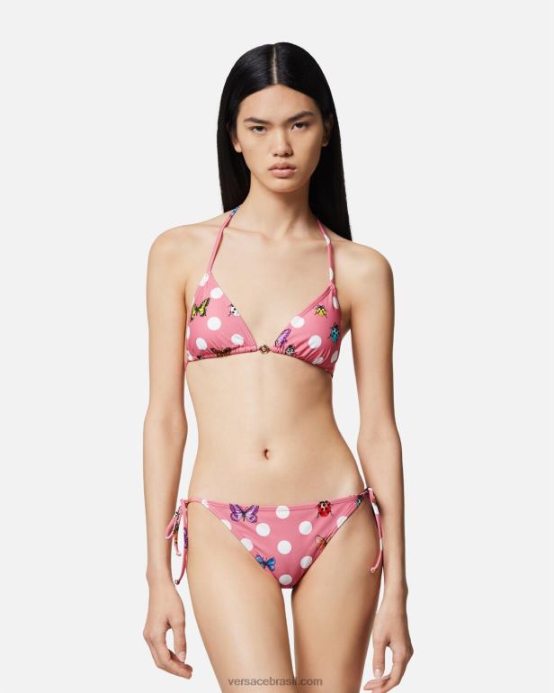 roupas íntimas e moda praia P2TX1131 Versace top de biquíni borboletas imprimir mulheres