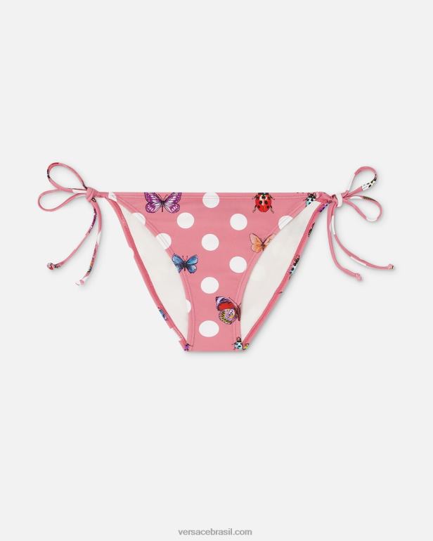 roupas íntimas e moda praia P2TX1133 Versace parte de baixo do biquíni com borboletas imprimir mulheres