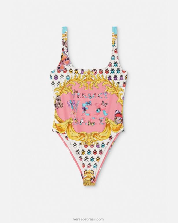 roupas íntimas e moda praia P2TX1134 Versace maiô de borboletas imprimir mulheres