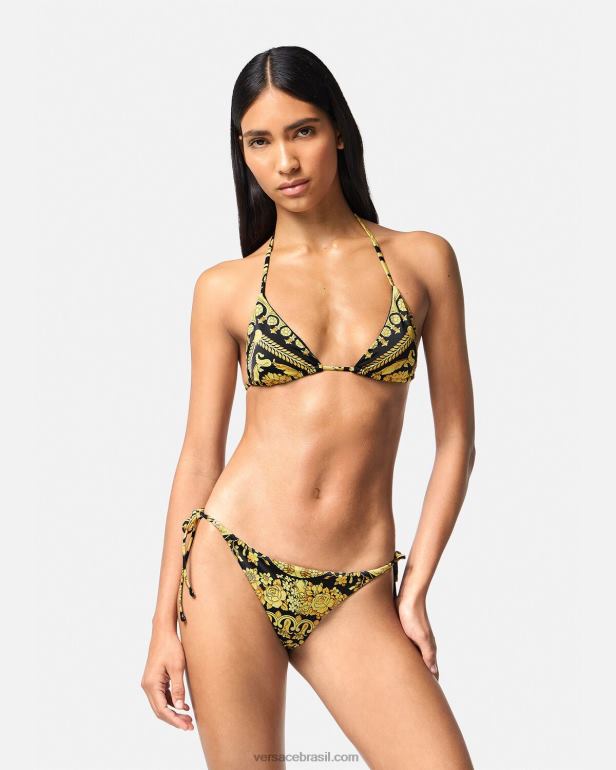 roupas íntimas e moda praia P2TX1141 Versace calcinha de biquíni barroco imprimir mulheres