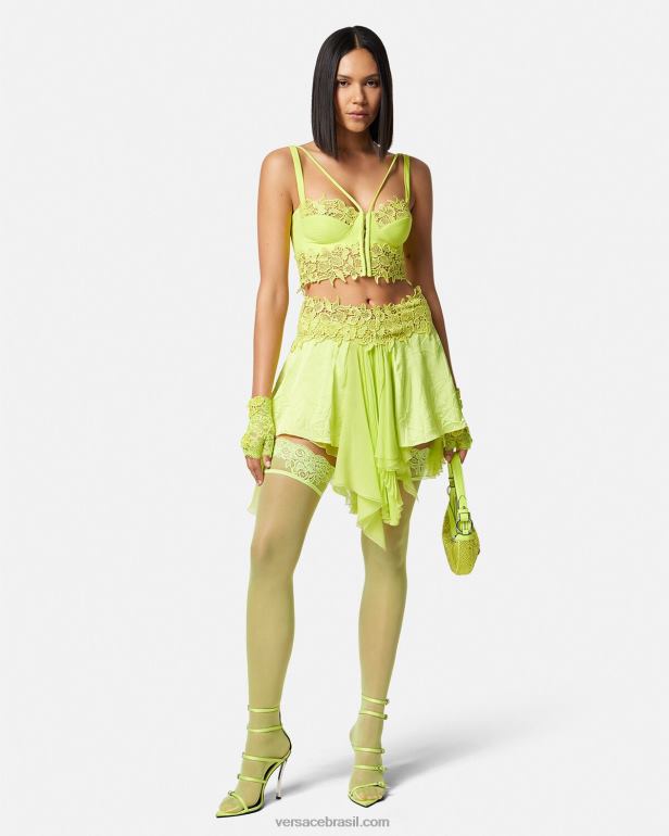 roupas íntimas e moda praia P2TX1112 Versace meias de renda Lima mulheres