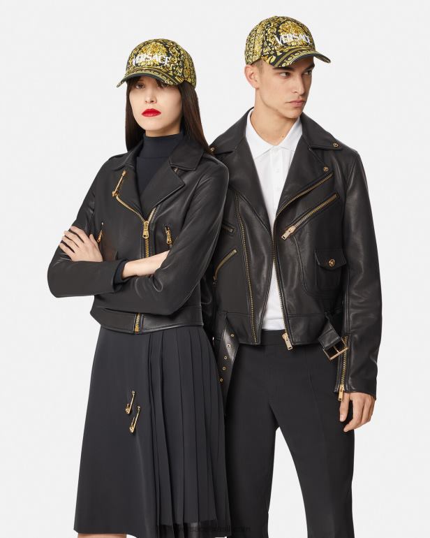 roupas íntimas e moda praia P2TX1209 Versace boné de beisebol com logotipo barroco imprimir mulheres