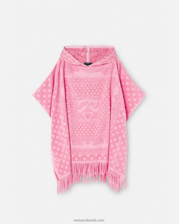 roupas íntimas e moda praia P2TX1191 Versace cobertura de toalha de borboletas tradicionais rosa mulheres