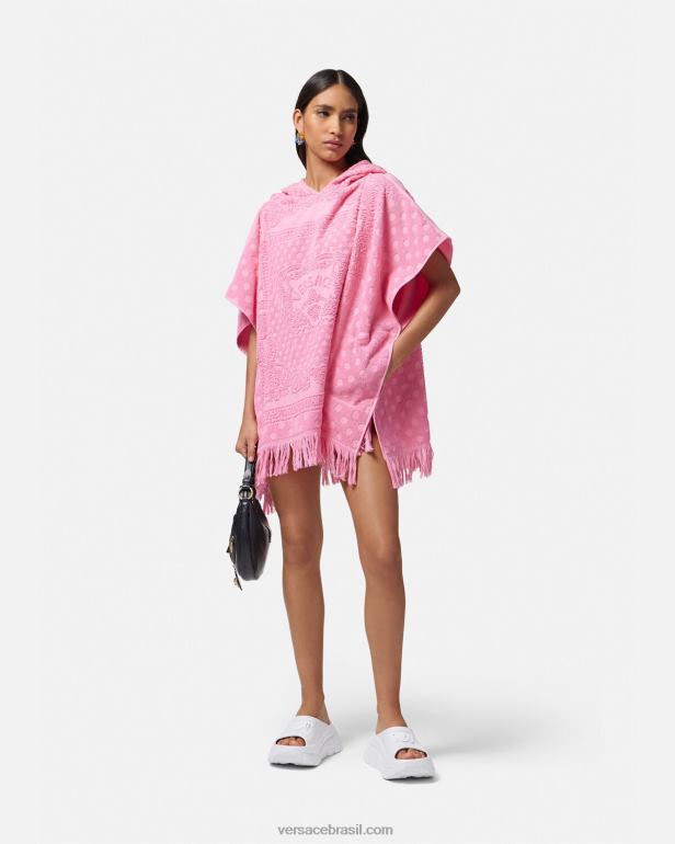 roupas íntimas e moda praia P2TX1191 Versace cobertura de toalha de borboletas tradicionais rosa mulheres