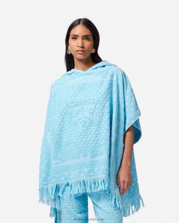 roupas íntimas e moda praia P2TX1192 Versace cobertura de toalha de borboletas tradicionais Uma cor mulheres