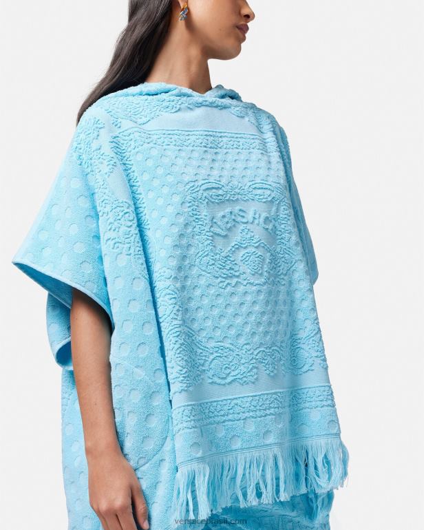 roupas íntimas e moda praia P2TX1192 Versace cobertura de toalha de borboletas tradicionais Uma cor mulheres