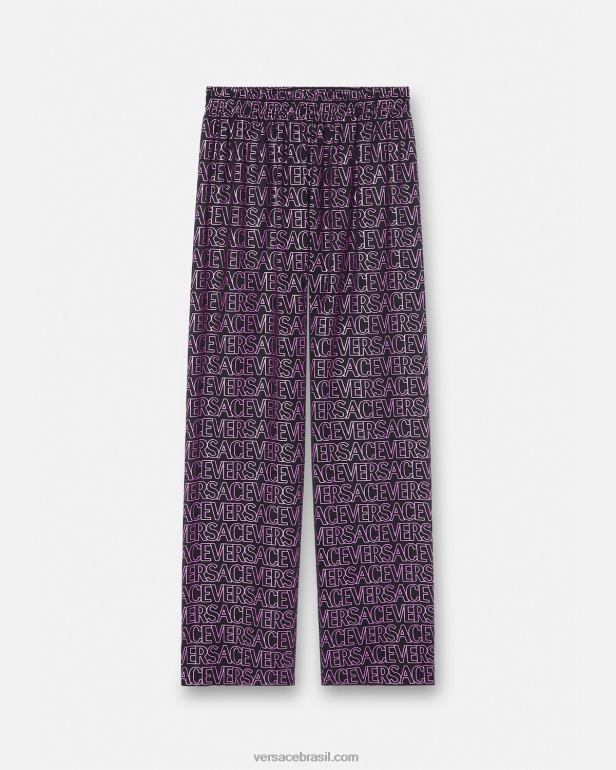 roupas íntimas e moda praia P2TX1214 Versace calças pareo allover fúcsia e estampa mulheres