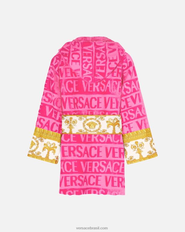roupas íntimas e moda praia P2TX1093 Versace roupão curto fúcsia mulheres