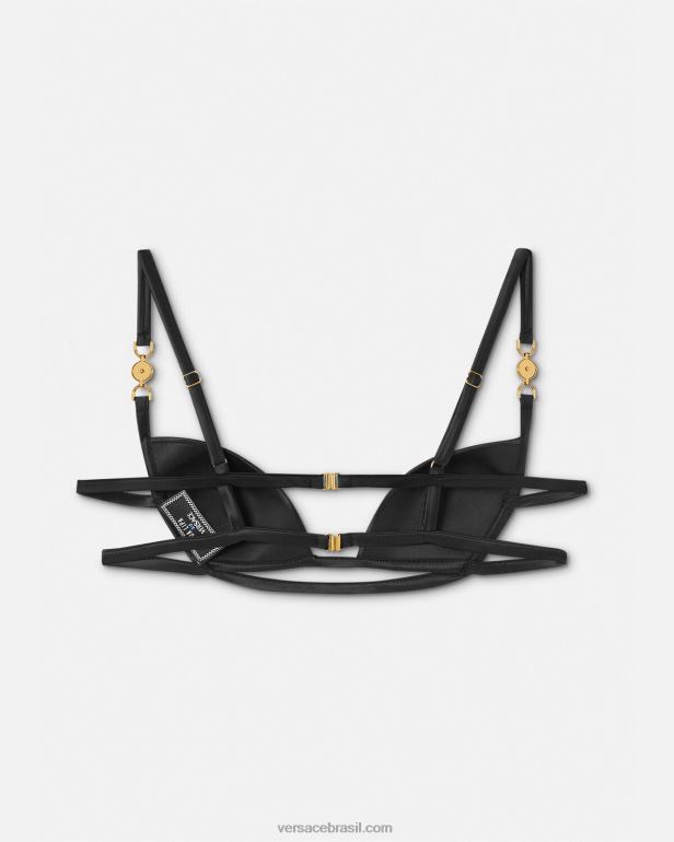 roupas íntimas e moda praia P2TX1032 Versace sutiã medusa \'95 preto mulheres