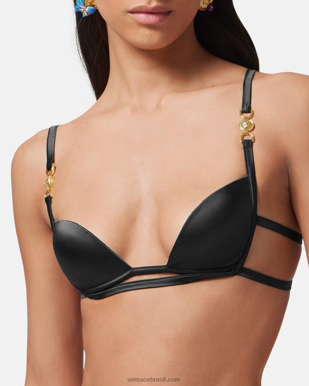 roupas íntimas e moda praia P2TX1032 Versace sutiã medusa \'95 preto mulheres