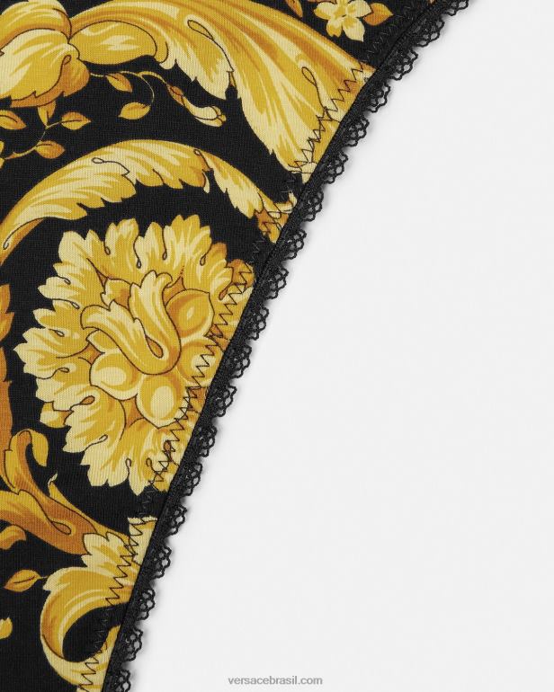 roupas íntimas e moda praia P2TX1035 Versace tanga barroco imprimir mulheres