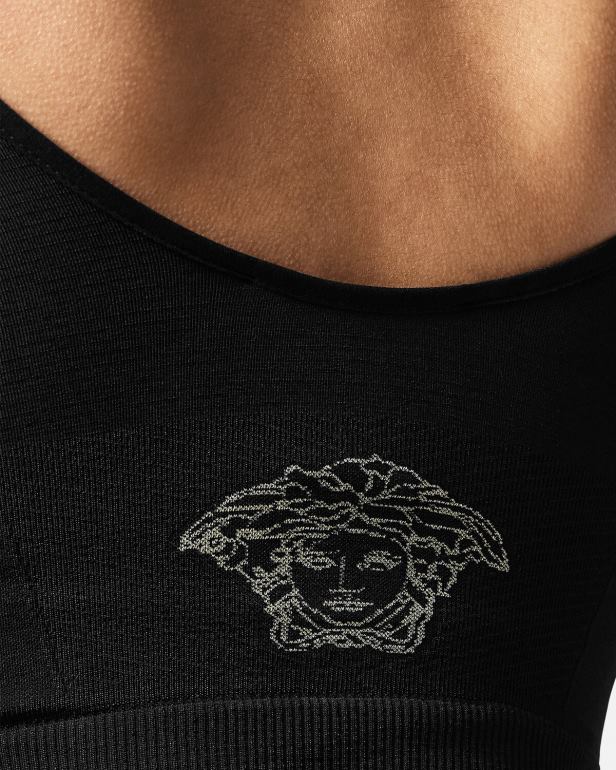 roupas íntimas e moda praia P2TX1062 Versace sutiã modelador medusa preto mulheres