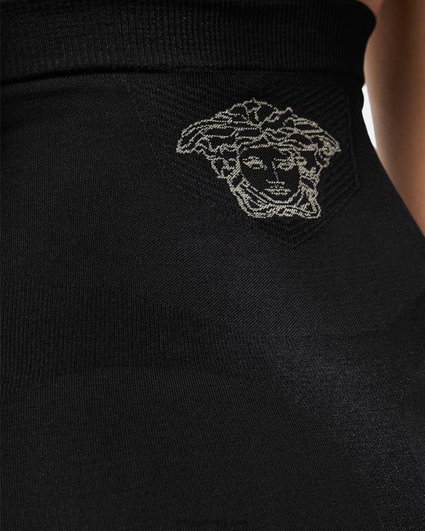 roupas íntimas e moda praia P2TX1063 Versace cueca modeladora cintura alta medusa preto mulheres