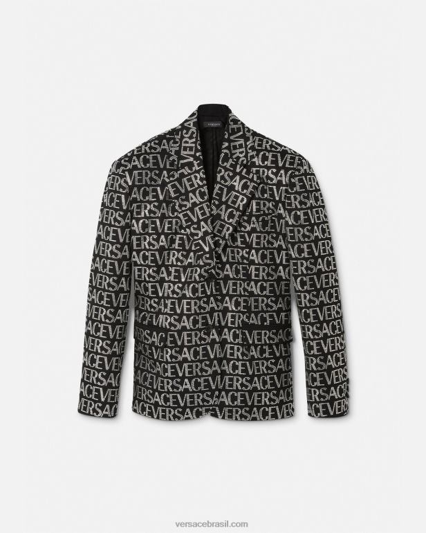 roupas P2TX115 Versace blazer todo em cristal Uma cor mulheres