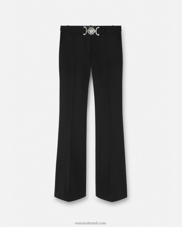 roupas P2TX118 Versace calça medusa '95 preto mulheres