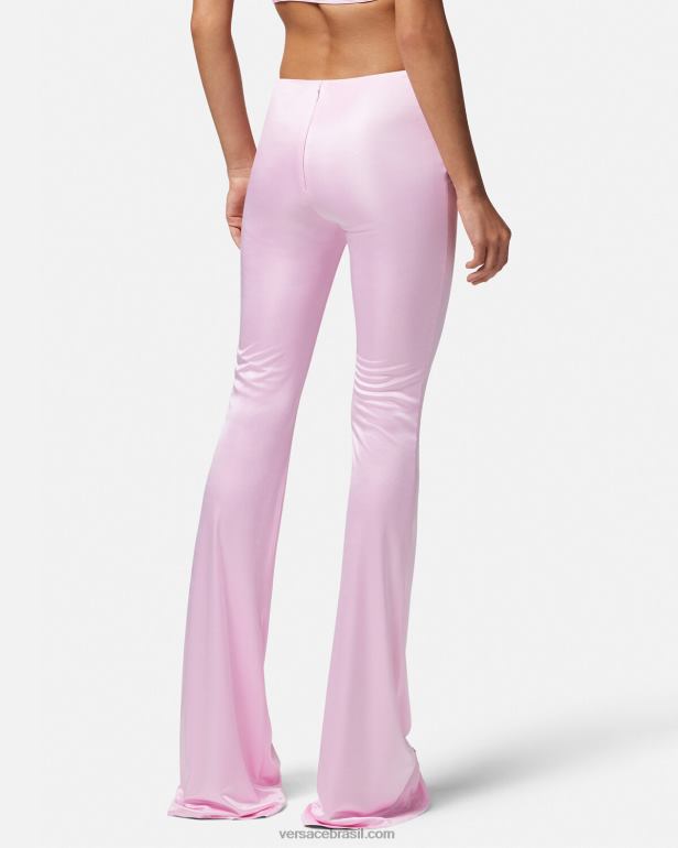 roupas P2TX122 Versace calças largas com nós Uma cor mulheres