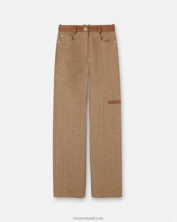 roupas P2TX195 Versace calças inteiras imprimir mulheres