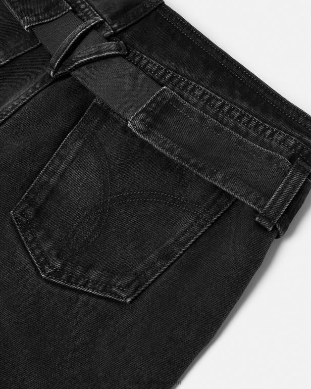 roupas P2TX220 Versace calça jeans medusa \'95 preto mulheres