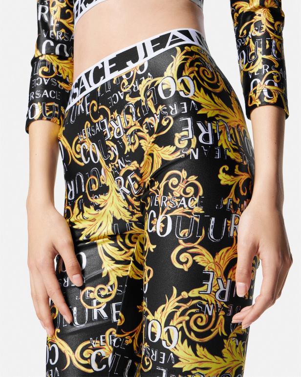 roupas P2TX2239 Versace shorts de bicicleta de alta costura com logotipo Uma cor mulheres