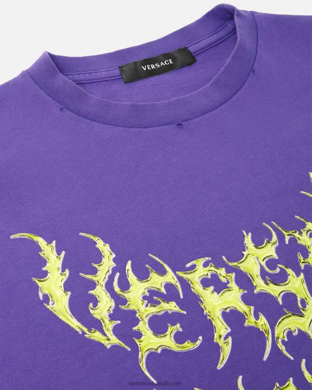 roupas P2TX151 Versace camiseta oversized deusa tolet mulheres
