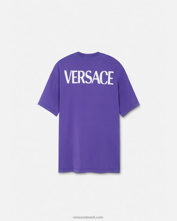 roupas P2TX151 Versace camiseta oversized deusa tolet mulheres