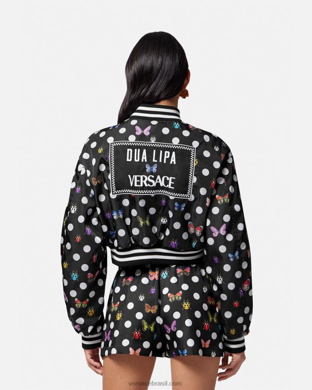 roupas P2TX78 Versace jaqueta bomber borboletas Uma cor mulheres