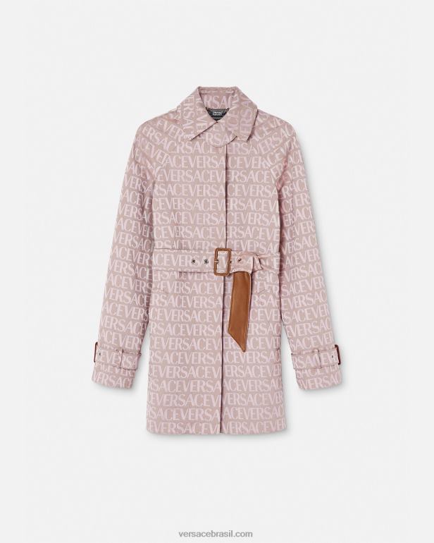 roupas P2TX83 Versace sobretudo curto rosa e estampado mulheres