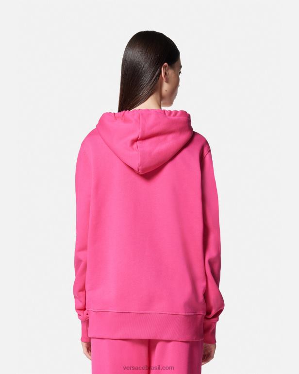roupas P2TX2173 Versace moletom com logotipo fúcsia mulheres