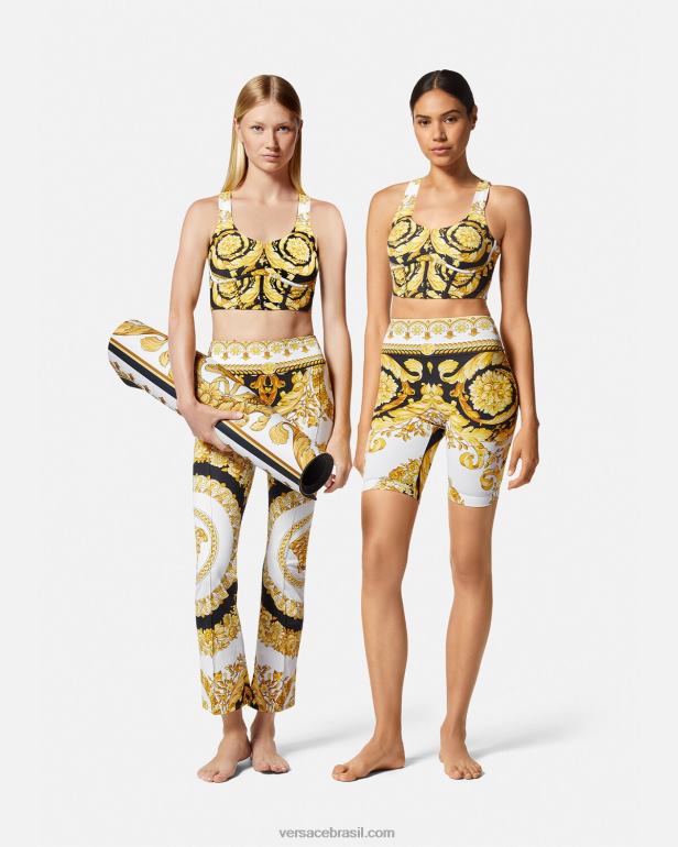 roupas P2TX229 Versace sutiã esportivo barocco imprimir mulheres