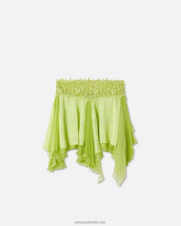 roupas P2TX188 Versace mini-saia de renda Lima mulheres