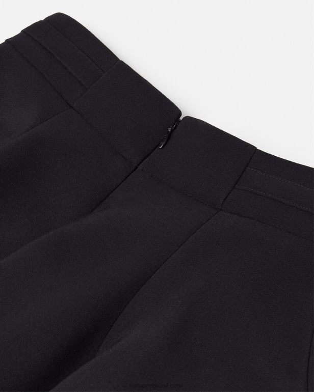 roupas P2TX2252 Versace saia de alta costura barroca com fivela preto mulheres