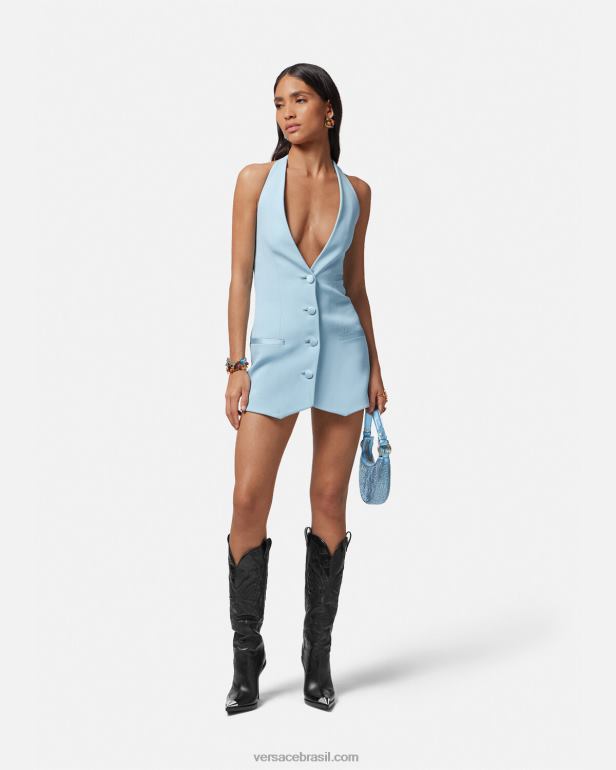 roupas P2TX15 Versace minivestido colete Uma cor mulheres